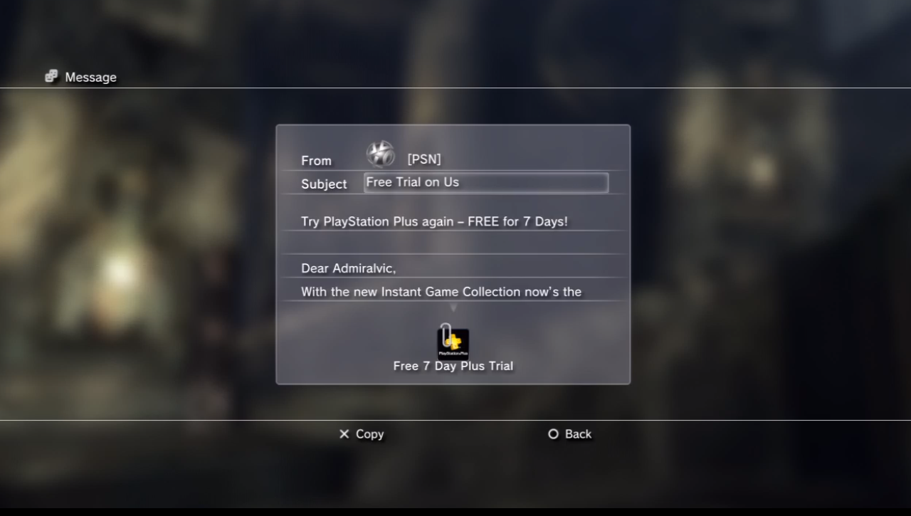 Check Your PSN Inbox for a Free Week of Plus
