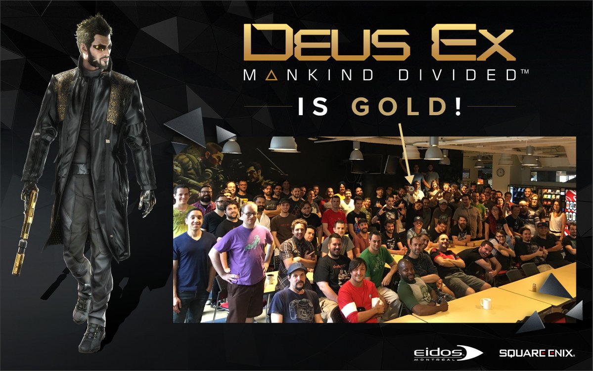 Deus Ex: Mankind Divided Has Gone Gold