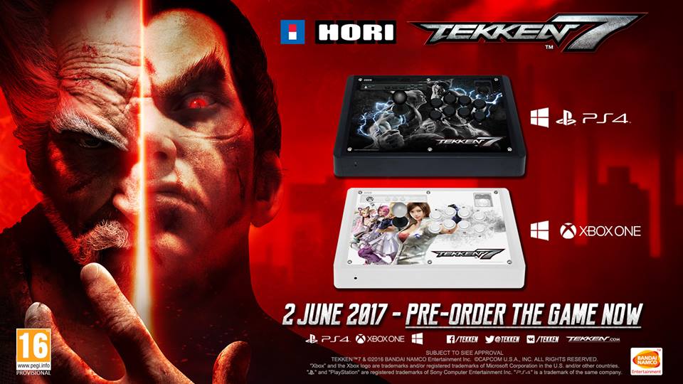 Hori Will Also Release Tekken 7 Fightsticks Later This Year