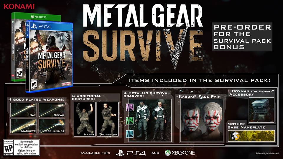 Metal Gear Survive Release Date Announced For North America And Europe