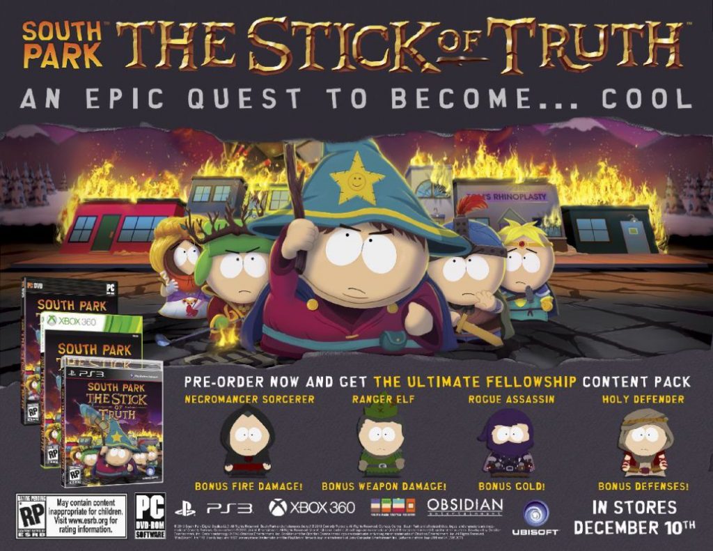 Почему в south park the stick of truth