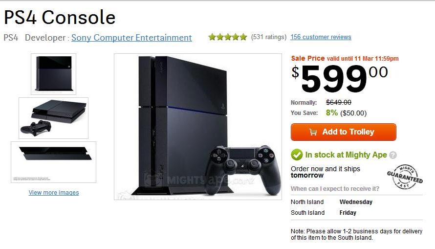 playstation 4 price new