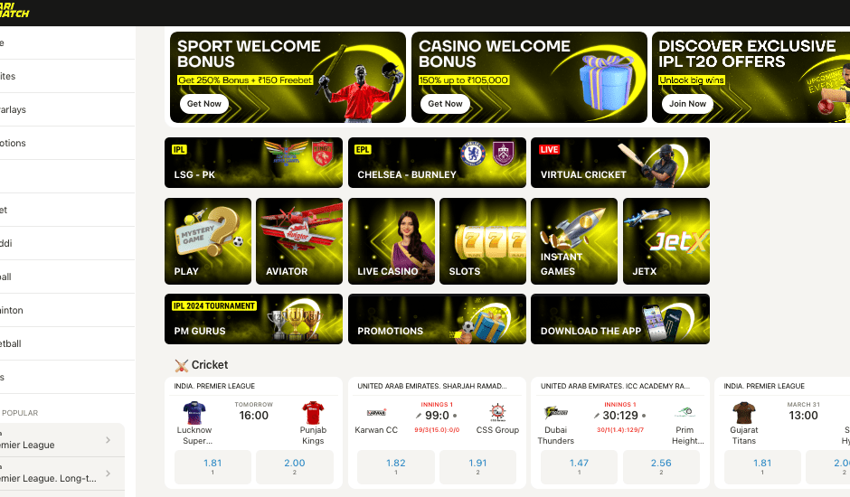 Parimatch India: A Gateway to Comprehensive Online Betting