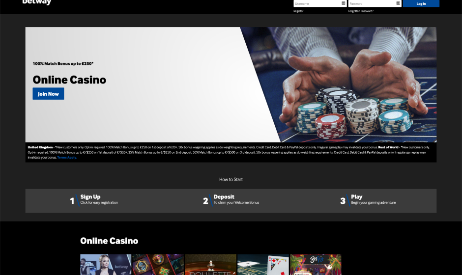 Betway Casino Online Nigeria 2024 – Explore Top-Notch Casino and Sports Betting