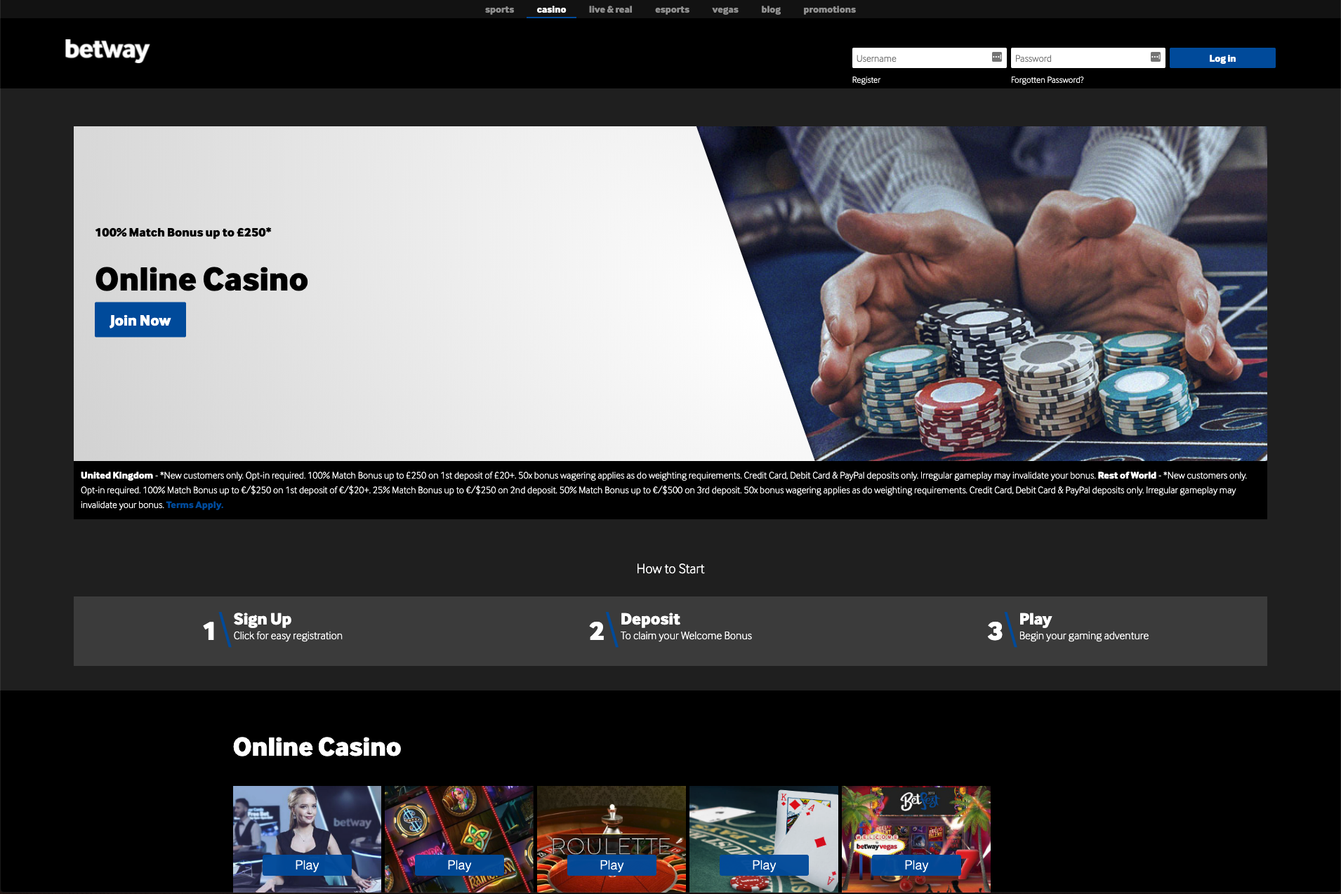 Betway Casino Online Nigeria 2024 – Explore Top-Notch Casino and Sports Betting